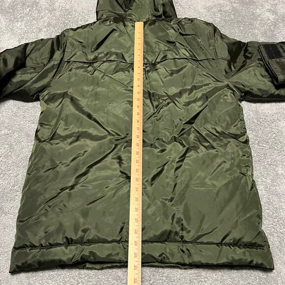Rocawear Puffer Jacket Mens Large Winter Green Chore Hooded Winter Coat - Picture 6 of 10